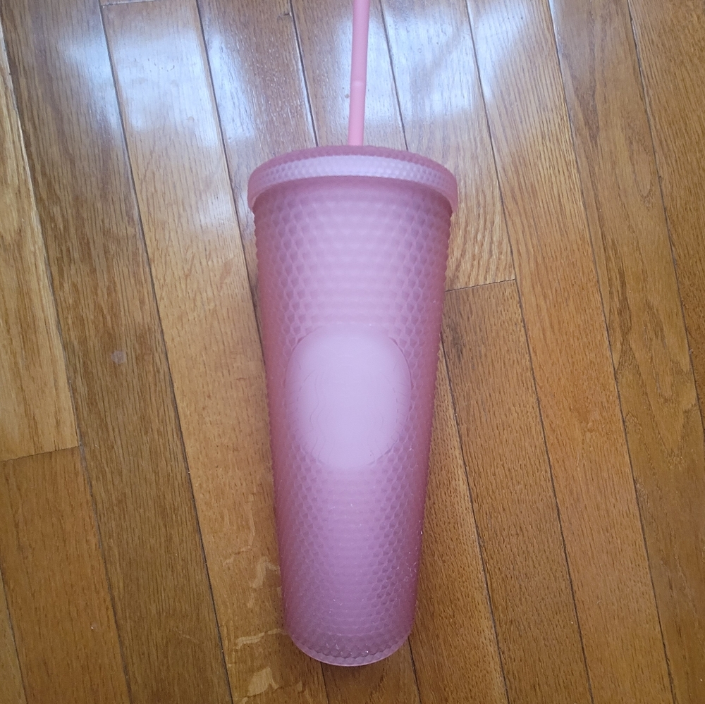 Starbucks 2022 Valentines Soft Touch Pink Lemonade Studded 24oz Tumbler